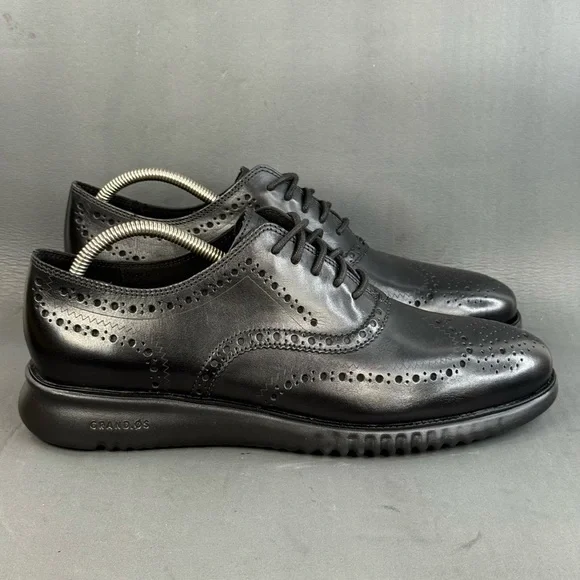 Cole Haan | Shoes | Cole Haan Mens Black 2zerogrand Wingtip  display picture 1
